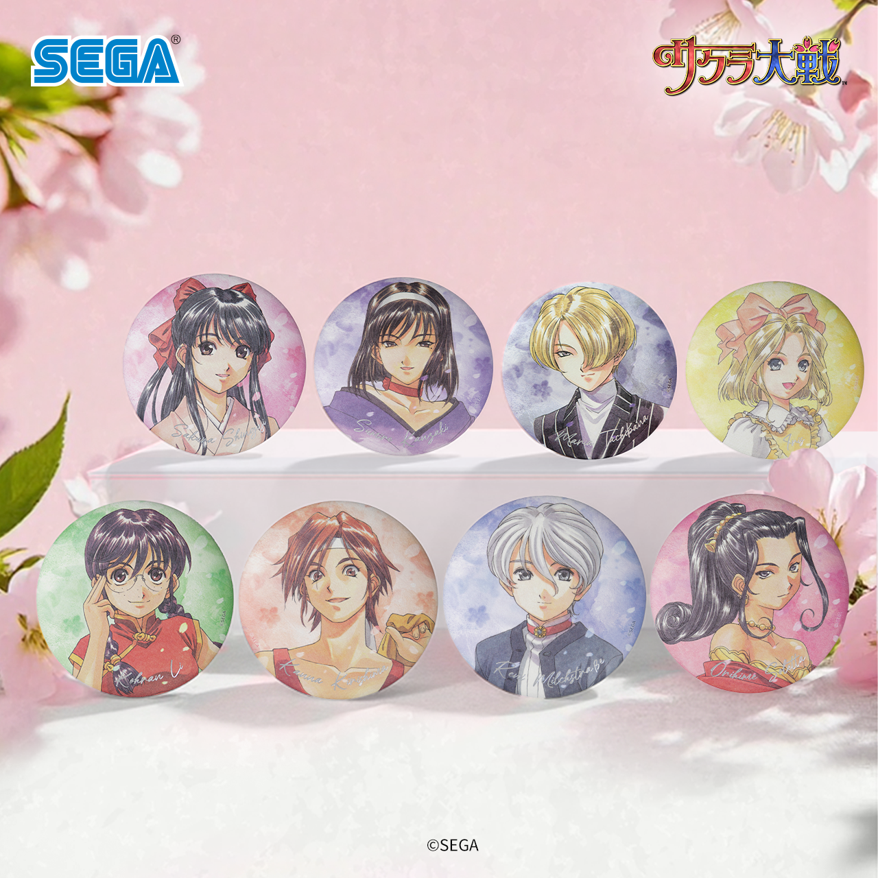 SEGA樱花大战A款马口铁徽章盲盒