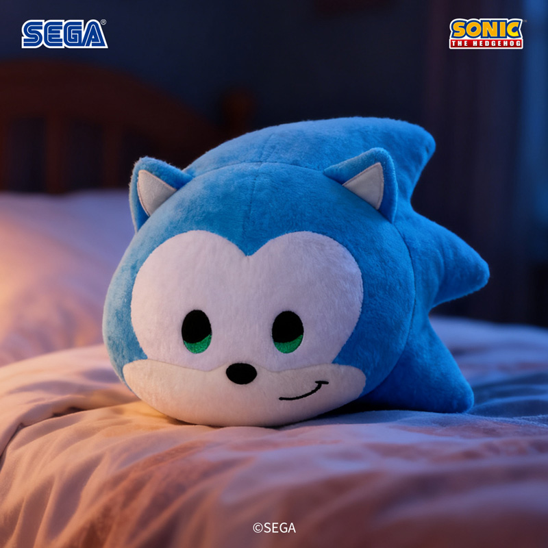 SEGA索尼克毛绒双面抱枕