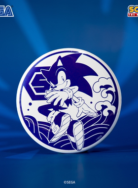 SEGA世嘉 刺猬索尼克F款马口铁徽章游戏周边谷子SONIC官方