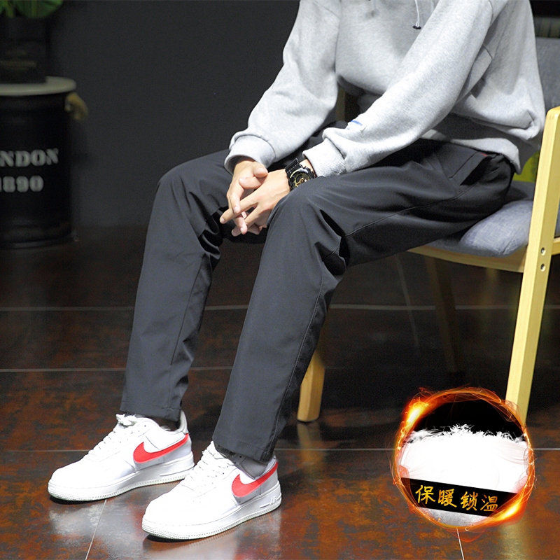 2023秋冬新款羽绒裤男士外穿裤子保暖户外运动保暖休闲长裤