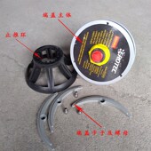 8寸玻璃钢膜壳端盖堵头承压板堵头适配器侧口大密封圈8040端盖