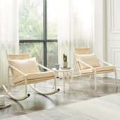 阳台小桌椅藤椅三件套网红创意一桌二椅组合家用户外阳台休闲桌椅