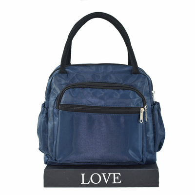 女包纯色手提f包加厚防水便当包妈咪午餐袋小布包牛津布手拎妈妈