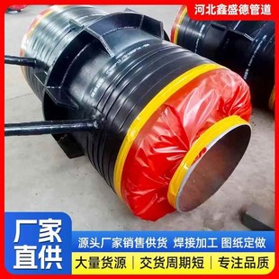 湖北钢套钢蒸汽保温钢管大口径预制直埋玻璃岩棉小区热力供暖螺旋