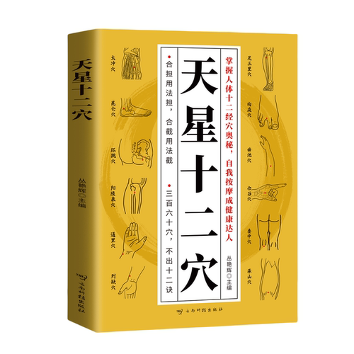 正版天星十二穴掌握人体十二经穴奥秘自我按摩成健康达人中医基础