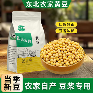 东北非转基因新黄豆5斤农家大豆黑豆生豆芽打豆浆专用尝鲜