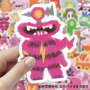 264张汪苏泷 饰标签贴画 小小怪物朋友贴纸可爱应援手账手机DIY装