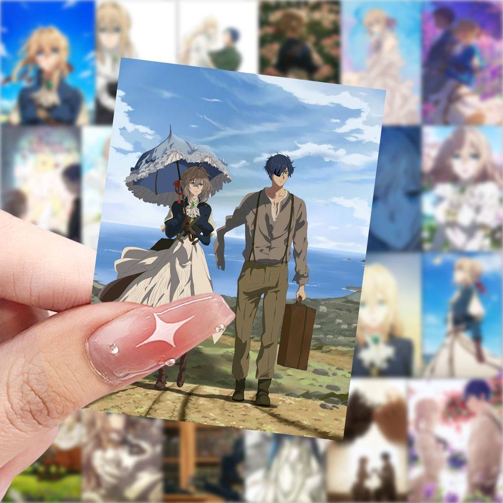 紫罗兰永恒花园壁纸贴画动漫卡通周边贴画手机手账素材笔记本贴纸