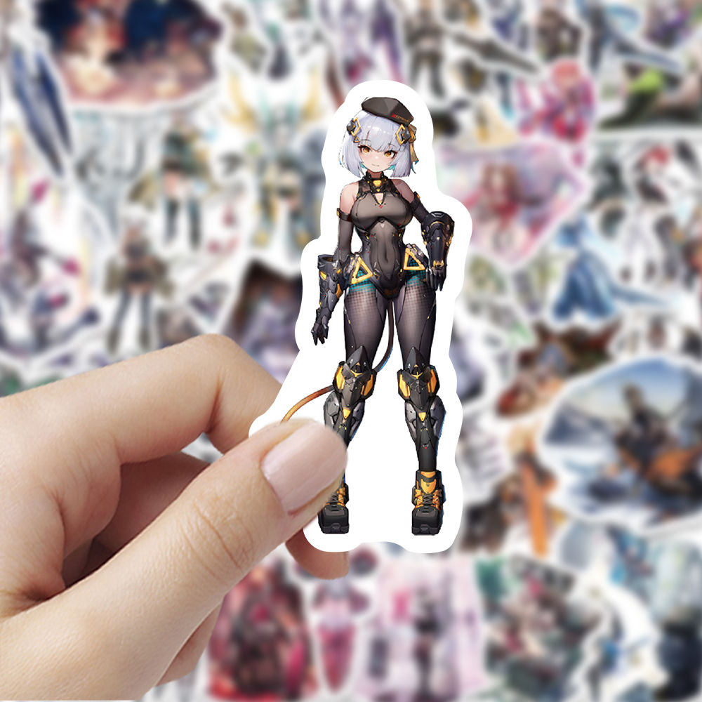 180张交错战线立绘创意贴纸卡通游戏周边diy贴画手机手账装饰贴纸