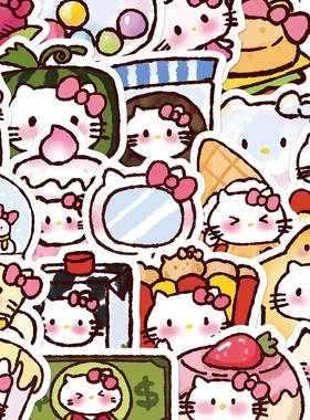 270张  hello创意kitty卡通贴纸kitten可爱手机壳笔记本防水贴画