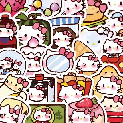 270张  hello创意kitty卡通贴纸kitten可爱手机壳笔记本防水贴画