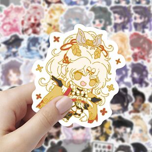 饰手机壳手账防水贴画 卡通游戏周边diy装 120张Q版 剑网3贴纸二次元