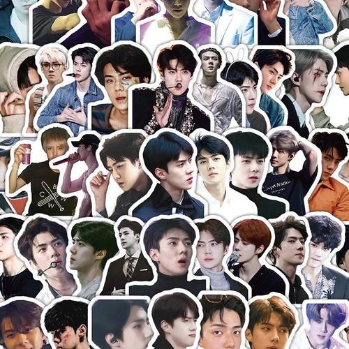 104张吴世勋贴纸合集EXO组合成员单人周边ins风高清照片防水贴画