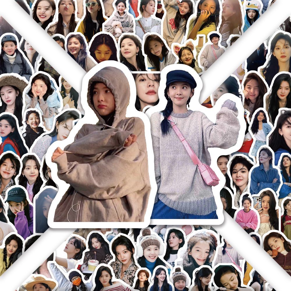 300章若楠贴纸清纯女神初恋脸高颜值明星ins周边手账手机防水贴画