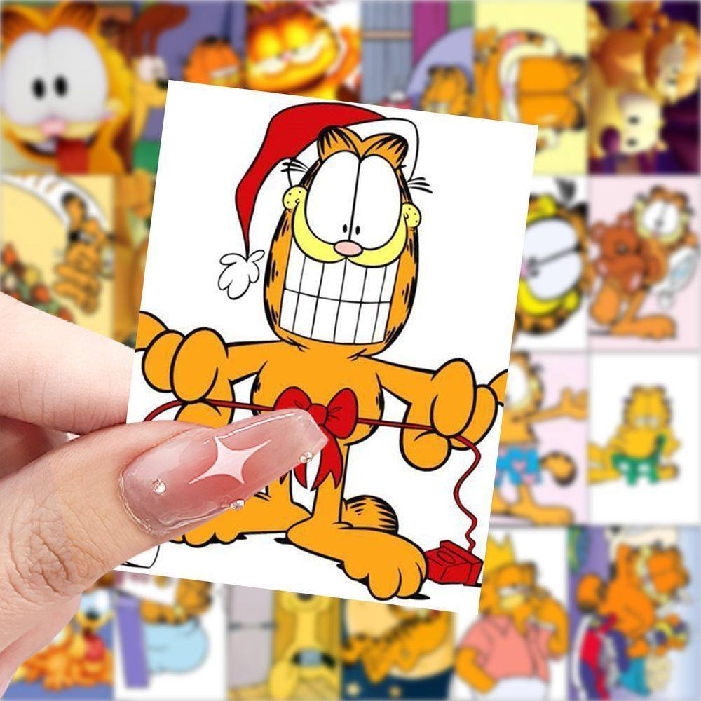 新款加菲猫卡通贴纸可爱神奇表情装饰周边手账桌面手机贴画防水