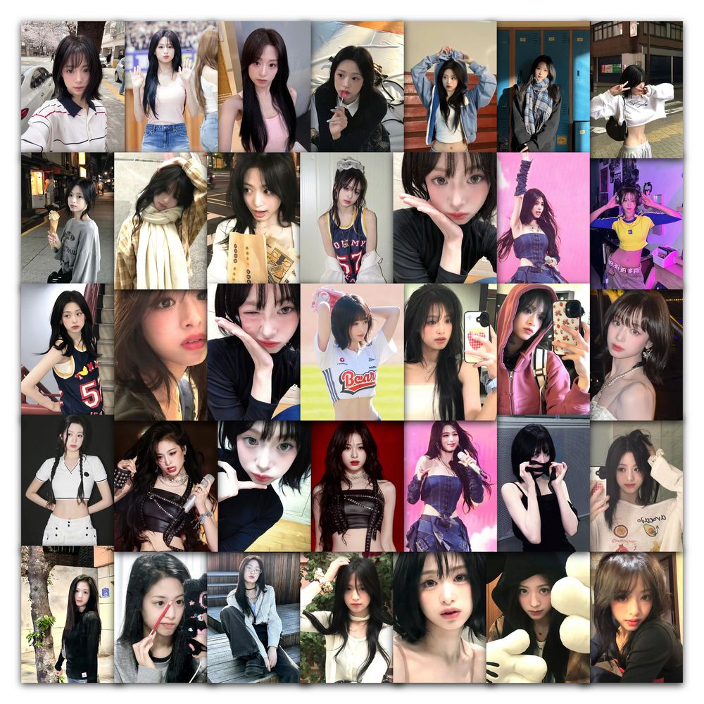 126张郑雅贤明星周边贴纸diy自粘手机壳桌面不干胶标签立体贴画纸