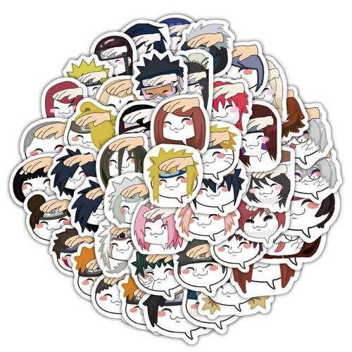 新款火影忍者摸头贴纸手游摸头抽象小玩意个性装饰笔记手机手账