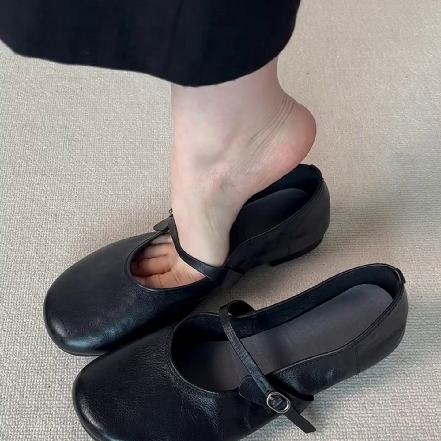 法式超软平底单鞋女气质芭蕾浅口