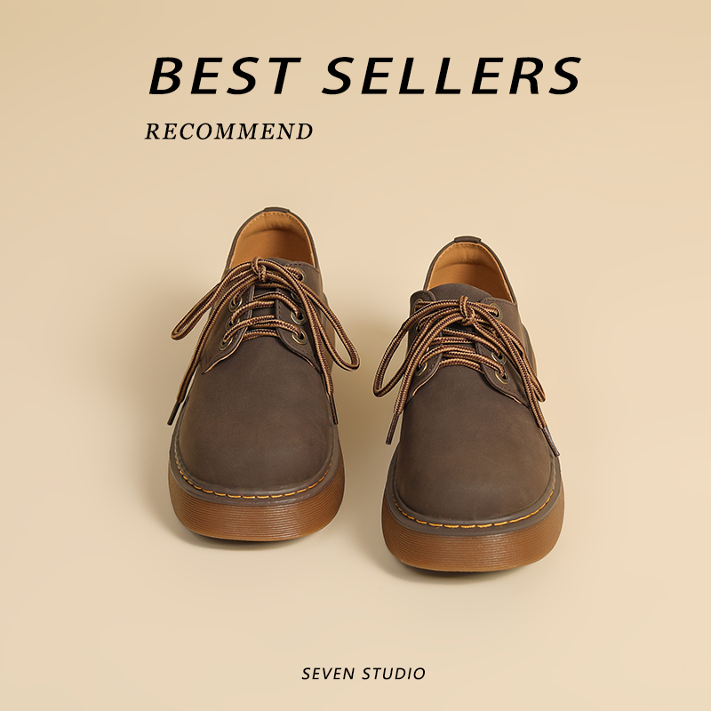 古着厚底马丁鞋工装小皮鞋单鞋