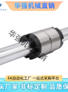 合达款 实心滚珠花键 两端内螺纹型 圆筒螺帽J型SQF31-D6/8/10