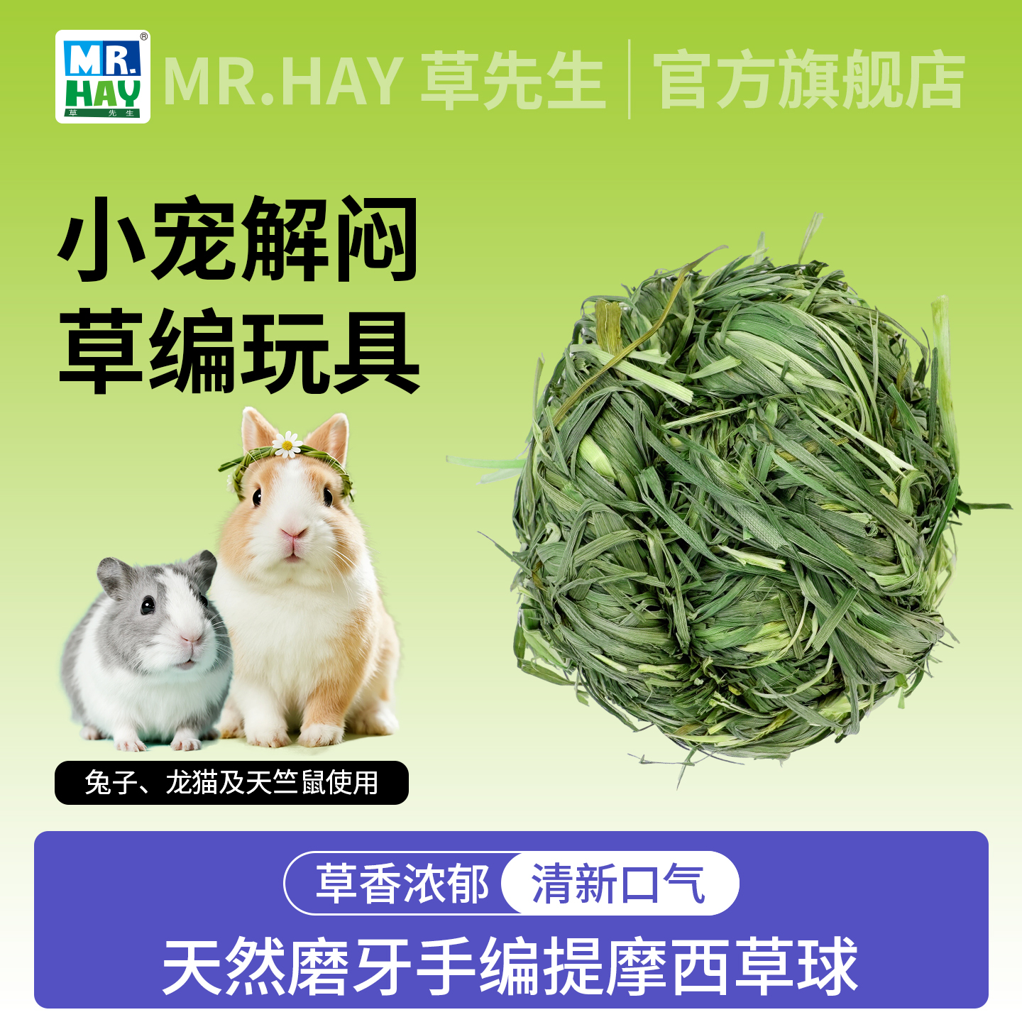 MRHay草先生兔玩具磨牙耐啃咬