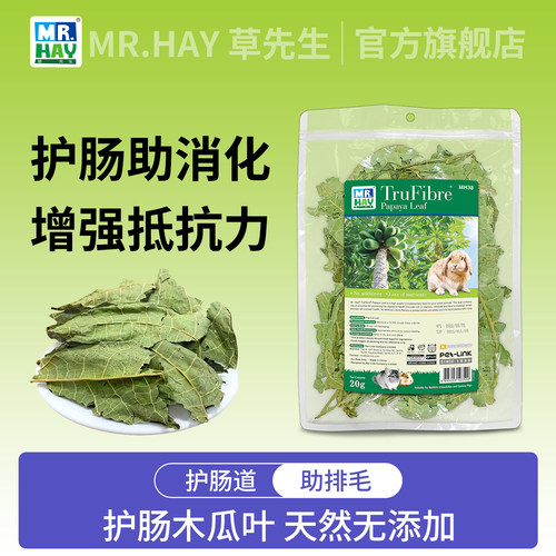 Mr.hay草先生木瓜叶排毛消化零食