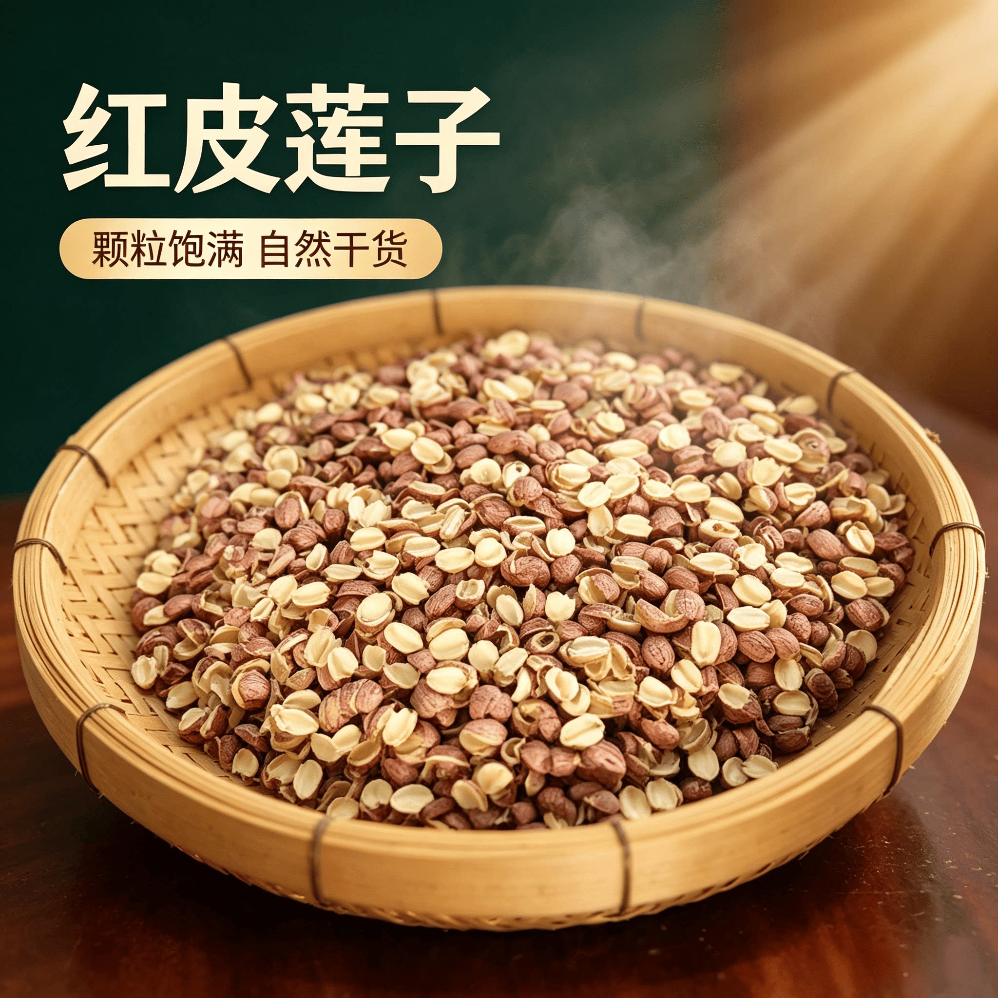 广东正宗去芯红莲子农家自产干货搭百合桂圆煲汤食材特级新鲜500g