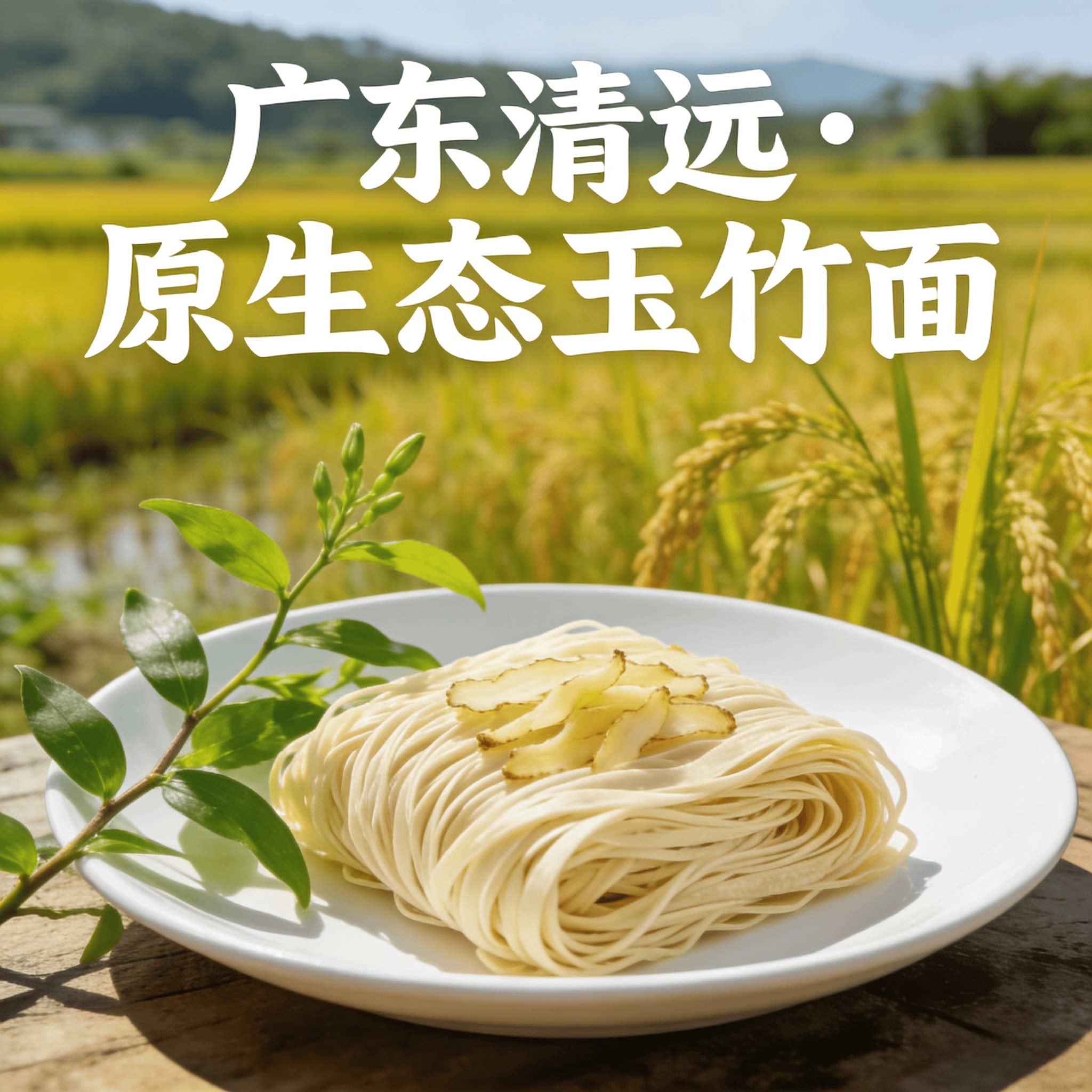 广东正宗岭南高山手工玉竹面条老人小孩早午餐水煮挂面独立小包装