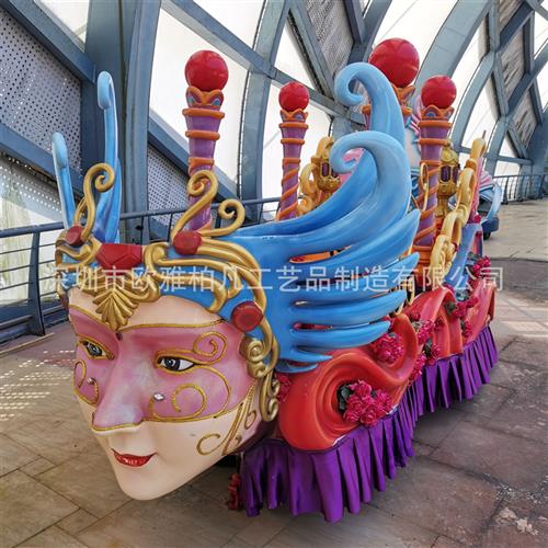 花车彩车巡游花车夜景透光造型主题彩车大型文旅巡游花车