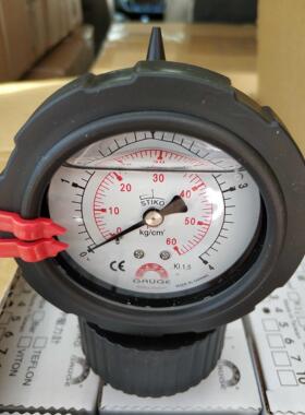 GAUGE华记隔膜表stiko台湾华记PP隔膜压力表线路板防腐表4kg