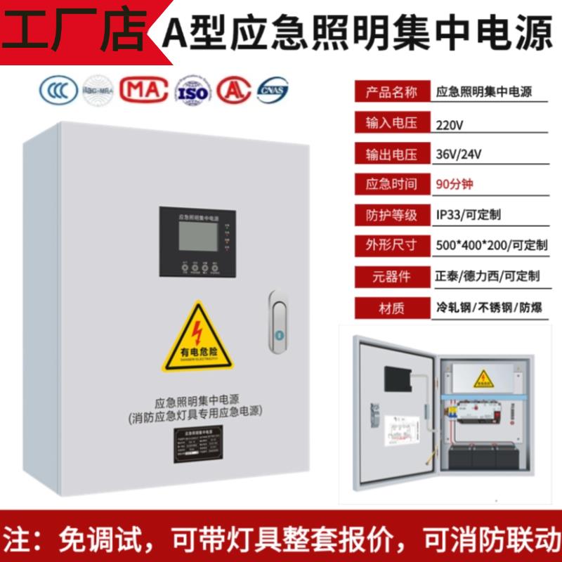 A型应急照明配电箱集中电源DC36V/ALE EPS电源控制主机应急照明灯