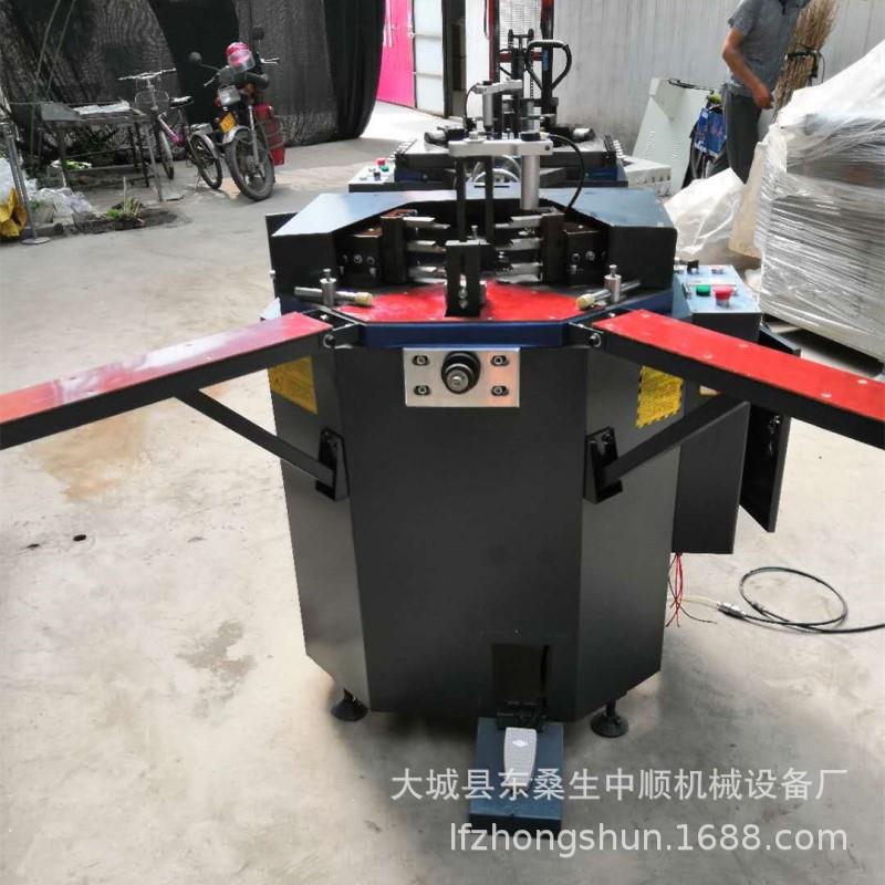 断桥铝型材液压组角机金刚网纱窗气动组角机铝合金双缸气动撞角机