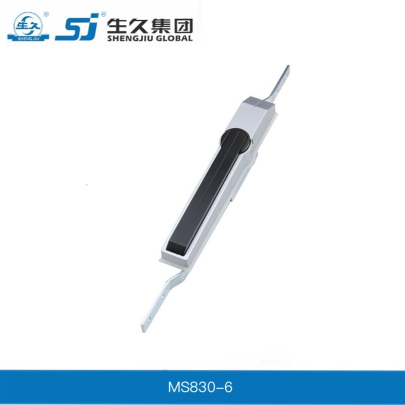 生久柜锁门锁MS830-6亚光机箱拉杆E锁 连杆锁机箱锁配电柜锁锁杆