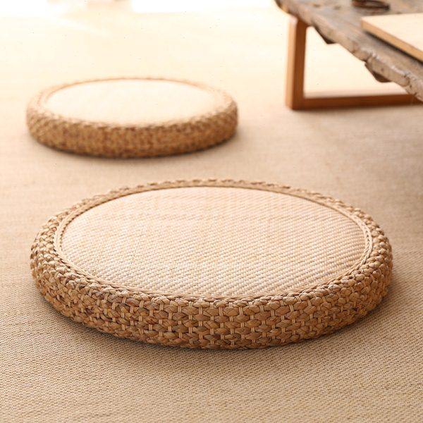 榻榻米日式藤编坐垫蒲团地板客厅卧室地上坐墩懒人家用打坐禅修垫,居家布艺,蒲团,淘宝优惠券,粉丝福利购,淘宝优惠卷