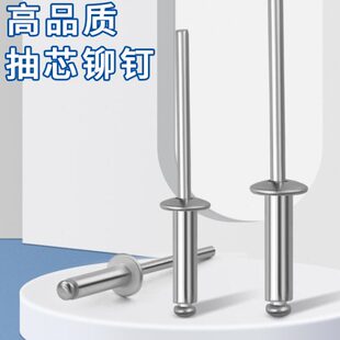 沪心抽芯铆钉铝铆钉开口型圆头拉铆钉M2.4M3M3.2M4M5M6拉钉铝柳丁