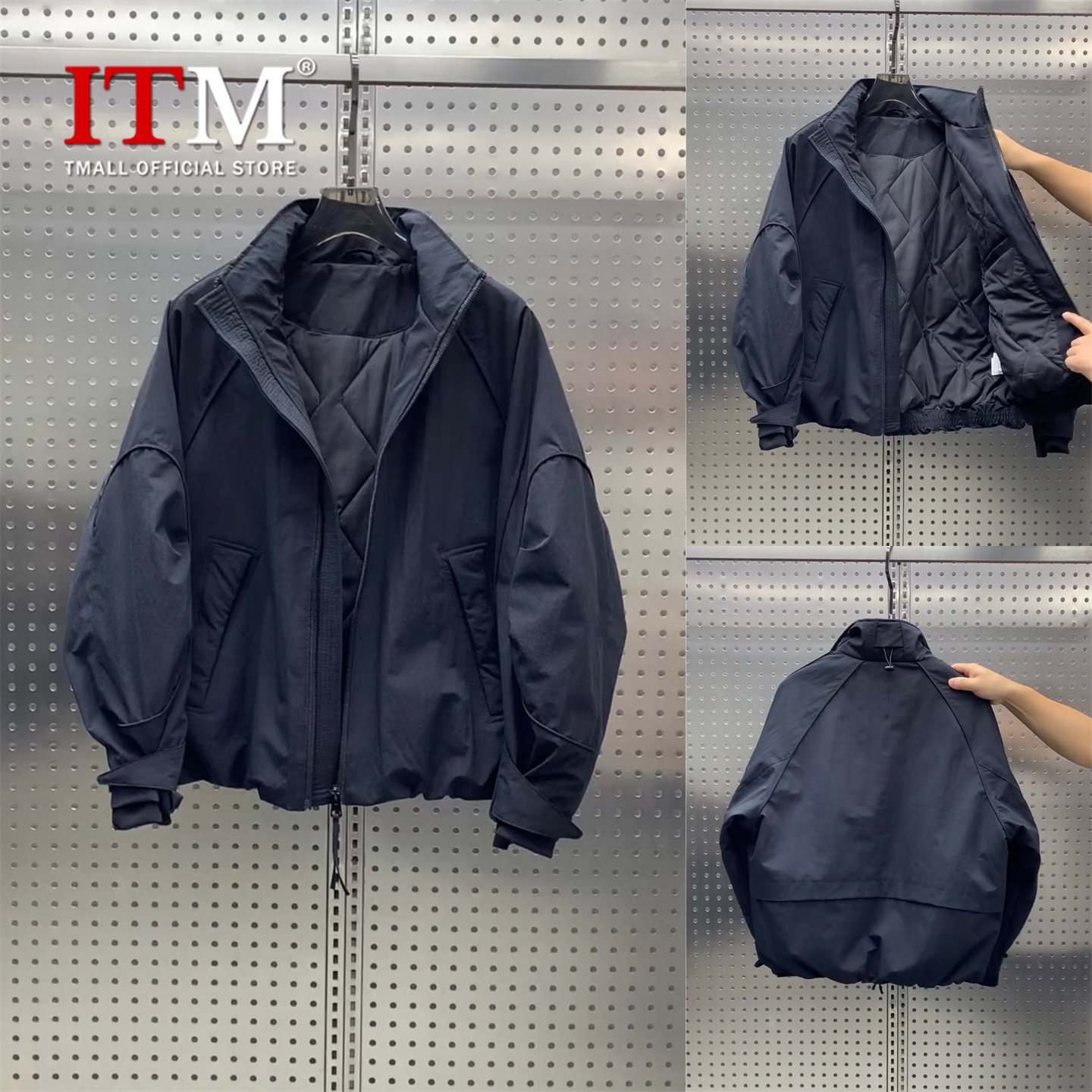 高端立领羽绒棉服男外套男士2025新款冬装加厚防风夹克男款冬季潮