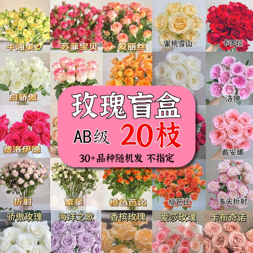 随机单头玫瑰鲜切花斗南直发