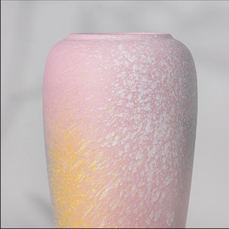 简约陶瓷大口径花瓶摆件