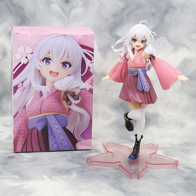 美少女手办动漫 魔女之旅 和服伊雷娜 灰之魔女樱花 站姿模型