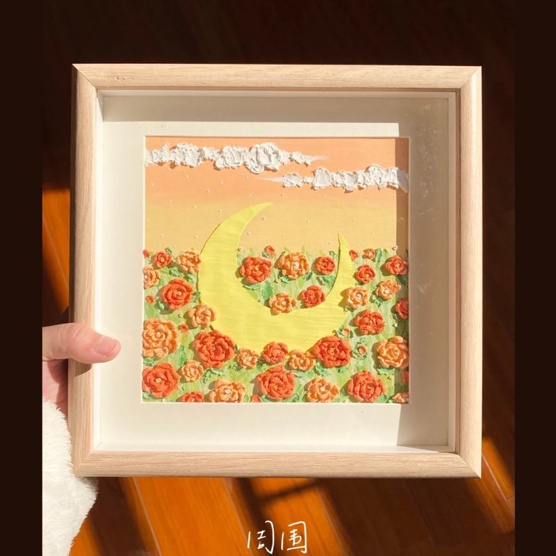 油画棒画框装裱中空相框摆台玻璃相框/画框