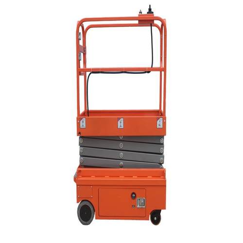 迷你轮式升降机高空作业平台车可进电梯物业检修厂房维护升降车