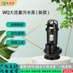 48v60v直流无刷太阳能3寸4寸大流量铸铁鱼塘农用灌溉抽水污水泵