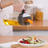 玻璃油壶重力油瓶厨房家用油壸自动开合调料不挂油酱油防漏油罐壶