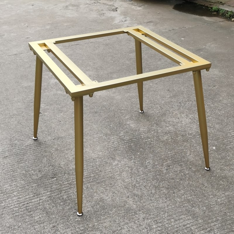 三国碳素钢正方形桌架方桌支架接待会客岩板茶几茶撑架桌腿