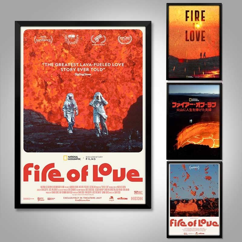 火山挚恋Fie  Loe电影海报挂画复古地理纪录片卧室风景装饰画