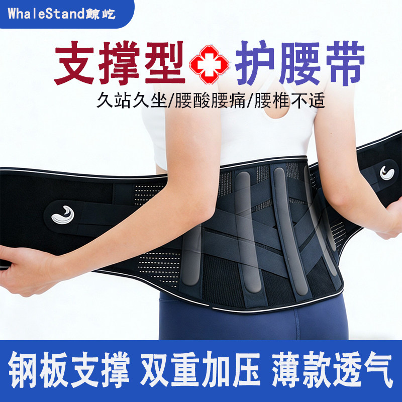 薄款护腰带透气腰椎间盘突出腰肌劳损腰部腰托腰围运动男女士久坐