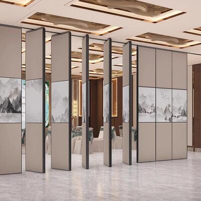 酒店隔断包间活动屏风吊轨移门饭店包厢宴会厅移动隔音折叠隔断墙