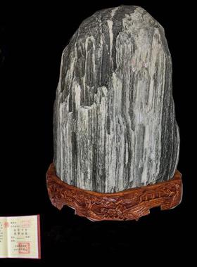 天然靠山原石观赏石中大型园林草坪玄关景观石敢当庭院石