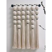 手工编织挂毯民宿软装 饰壁挂卧室玄关背景墙客厅酒店流苏挂画 装