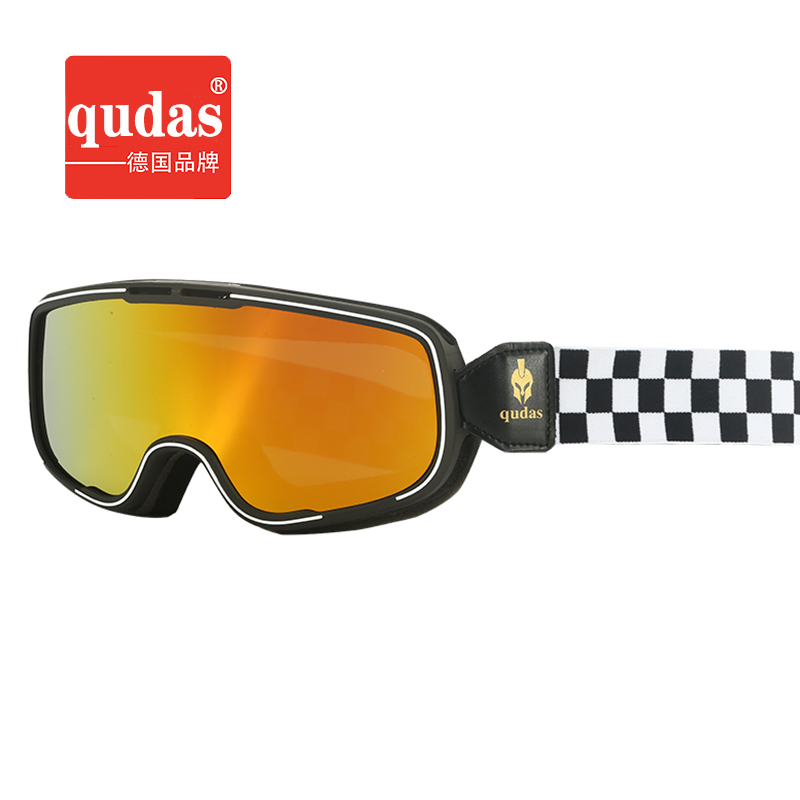 qudas奇达士风镜哈雷护目镜复古机车骑行眼镜